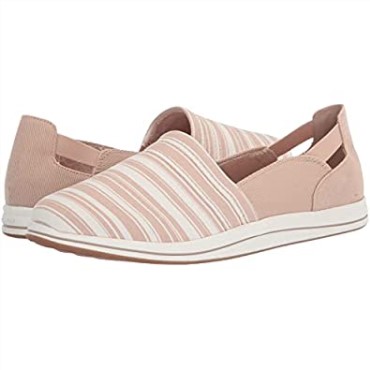 Mocasines De Mujer Clarks Brisa Step Loafer Taupe Canvas