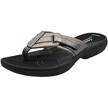 Chanclas De Mujer Clarks Brinkley Jazz Peltre Negro