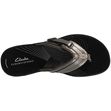 Chanclas De Mujer Clarks Brinkley Jazz Peltre Negro
