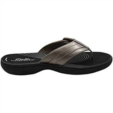 Chanclas De Mujer Clarks Brinkley Jazz Peltre Negro