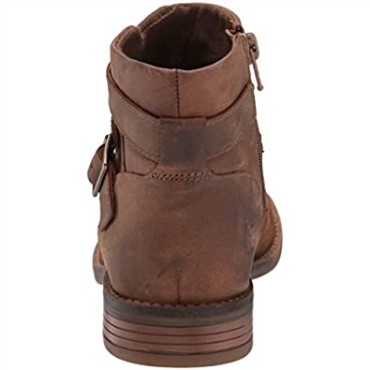 Botines Clarks Camzdime Mujer Cuero Tostado Oscuro