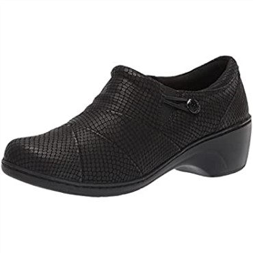 Mocasines De Mujer Clarks Channing Ann Negro Grabado En Relieve