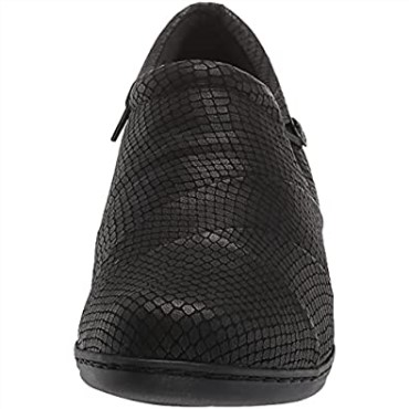 Mocasines De Mujer Clarks Channing Ann Negro Grabado En Relieve