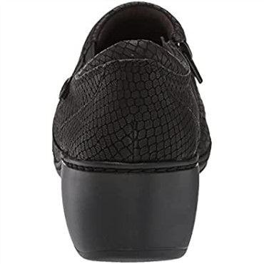 Mocasines De Mujer Clarks Channing Ann Negro Grabado En Relieve