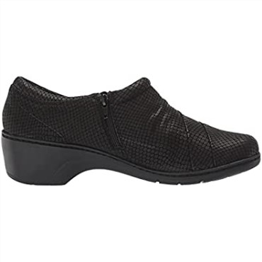 Mocasines De Mujer Clarks Channing Ann Negro Grabado En Relieve