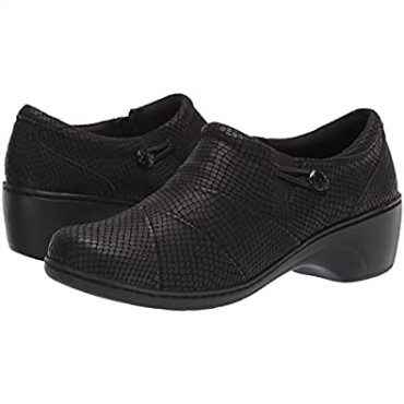 Mocasines De Mujer Clarks Channing Ann Negro Grabado En Relieve