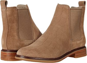 Clarks Clarkdale Arlo Botines Chelsea Mujer Croc Bronceado