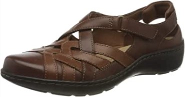 Mocasines Clarks Mujer Cora Dream Mocasines Flat Piel Canela Combinación