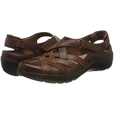 Mocasines Clarks Mujer Cora Dream Mocasines Flat Piel Canela Combinación