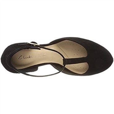 Clarks Dalia Tulip T-bar Pumps Mujer