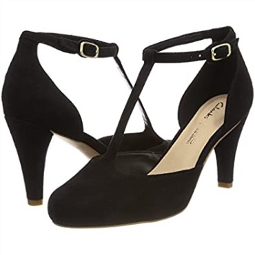 Clarks Dalia Tulip T-bar Pumps Mujer
