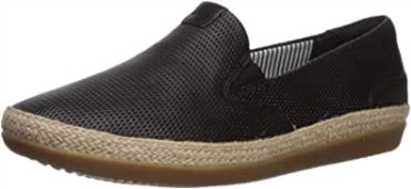 Mocasines Mujer Clarks Danelly Iris Flat Cuero Negro