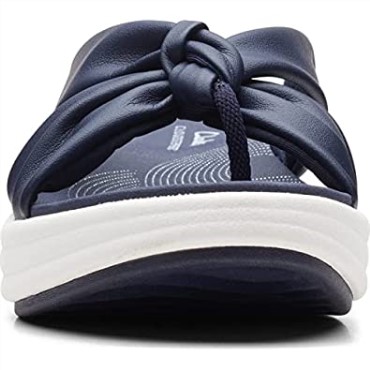 Sandalias Clarks Mujer Drift Ave Cuña Azul Marino Oscuro Sintético