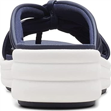 Sandalias Clarks Mujer Drift Ave Cuña Azul Marino Oscuro Sintético
