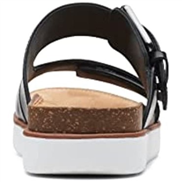 Sandalias Clarks Elayne Facil Slide Mujer Negras