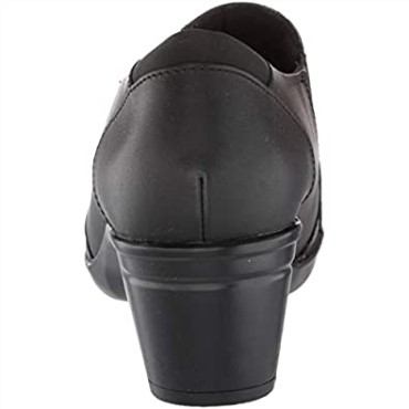 Mocasines Mujer Clarks Emslie Chelsea Cuero Negro Lagarto Sintético