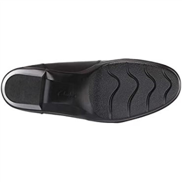 Mocasines Mujer Clarks Emslie Chelsea Cuero Negro Lagarto Sintético