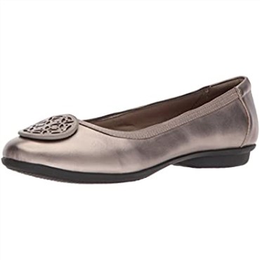 Clarks Gracellola Bailarinas Mujer Pewter Metlaiic Leather