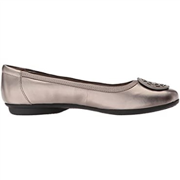 Clarks Gracellola Bailarinas Mujer Pewter Metlaiic Leather