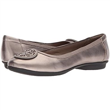 Clarks Gracellola Bailarinas Mujer Pewter Metlaiic Leather