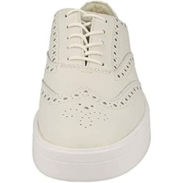 Clarks Mujer Hero Brogue Blanco Cuero Blanco Cuero Blanco
