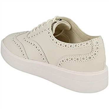 Clarks Mujer Hero Brogue Blanco Cuero Blanco Cuero Blanco