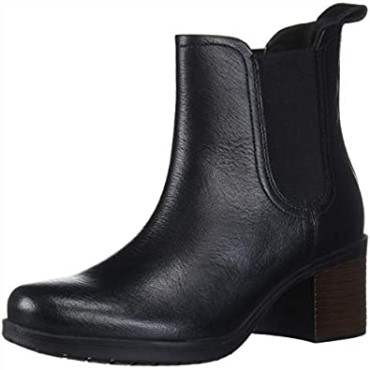 Botas Clarks Mujer Hollis Sun Chelsea Cuero Negro