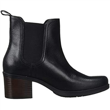Botas Clarks Mujer Hollis Sun Chelsea Cuero Negro