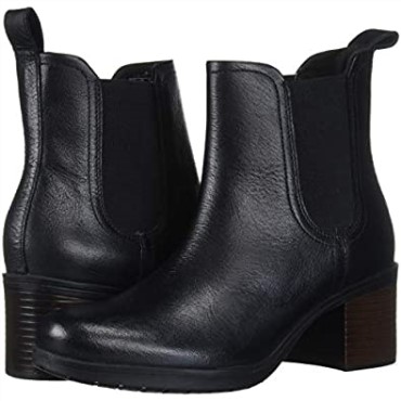 Botas Clarks Mujer Hollis Sun Chelsea Cuero Negro
