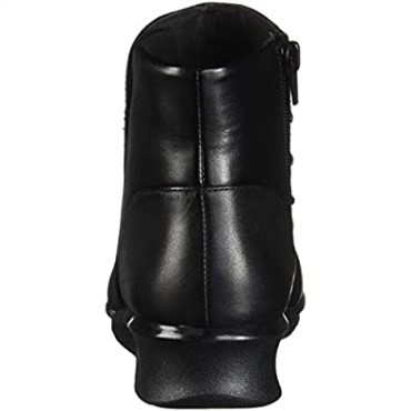 Botines Clarks Hope Twirl Mujer Cuero Negro