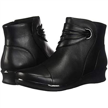 Botines Clarks Hope Twirl Mujer Cuero Negro