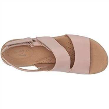 Sandalia Plana Clarks Jillian Perla Mujer