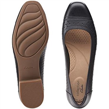 Clarks Juliet Cedar Bailarinas Mujer Negro Cuero