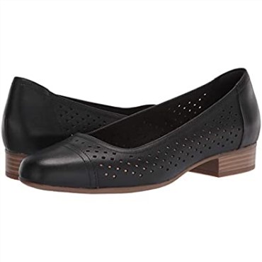 Clarks Juliet Cedar Bailarinas Mujer Negro Cuero
