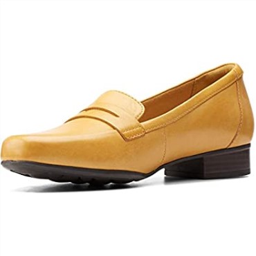 Mocasines Mujer Clarks Juliet Coast Amarillo Bajo Piel