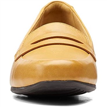 Mocasines Mujer Clarks Juliet Coast Amarillo Bajo Piel