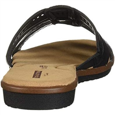 Sandalias Clarks Kele Wil Low Slide Mujer Cuero Negro