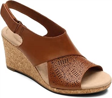Sandalias De Mujer Clarks Lafley Joy Marrón 10,5 M