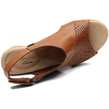 Sandalias De Mujer Clarks Lafley Joy Marrón 10,5 M