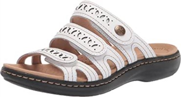 Clarks Mujer Laurieann Dee Cuero Blanco Cuero