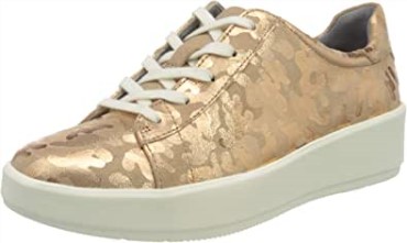 Zapatillas Clarks Layton Pace Mujer Oro Rosa Ante Interes