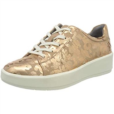 Zapatillas Clarks Layton Pace Mujer Oro Rosa Ante Interes