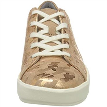 Zapatillas Clarks Layton Pace Mujer Oro Rosa Ante Interes