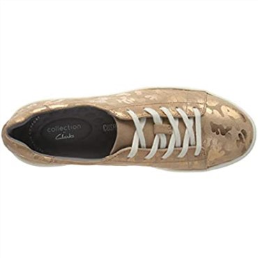 Zapatillas Clarks Layton Pace Mujer Oro Rosa Ante Interes