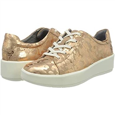 Zapatillas Clarks Layton Pace Mujer Oro Rosa Ante Interes