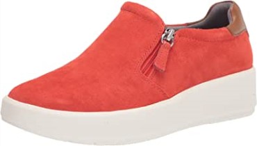 Zapatilla Clarks Layton Step Para Mujer Ante Naranja Brillante