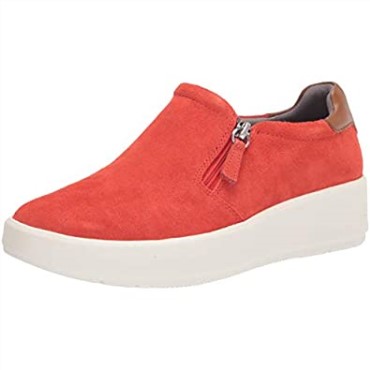 Zapatilla Clarks Layton Step Para Mujer Ante Naranja Brillante
