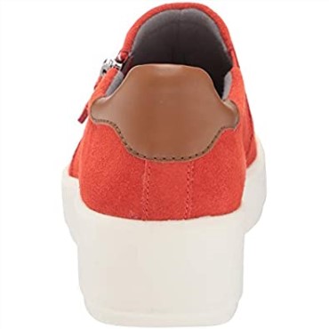 Zapatilla Clarks Layton Step Para Mujer Ante Naranja Brillante