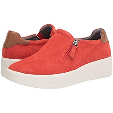 Zapatilla Clarks Layton Step Para Mujer Ante Naranja Brillante