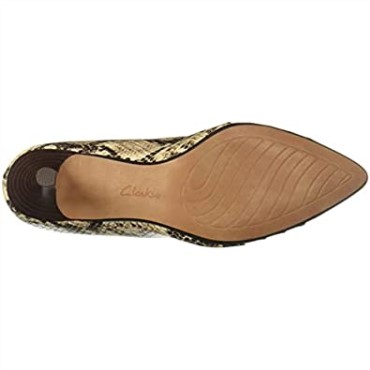Clarks Linvale Crown Pump Taupe Serpiente Sintética Mujer